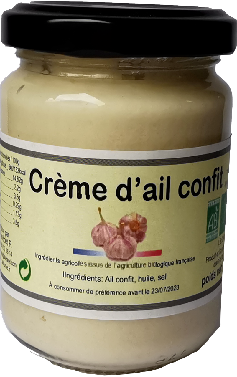 Crème d'ail confit